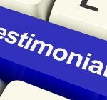 Testimonials Computer Key Showing Recommendations And Tributes Online